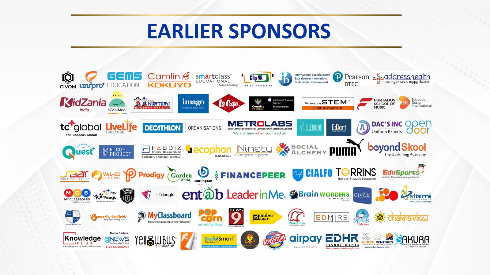 Earlier Sponsors