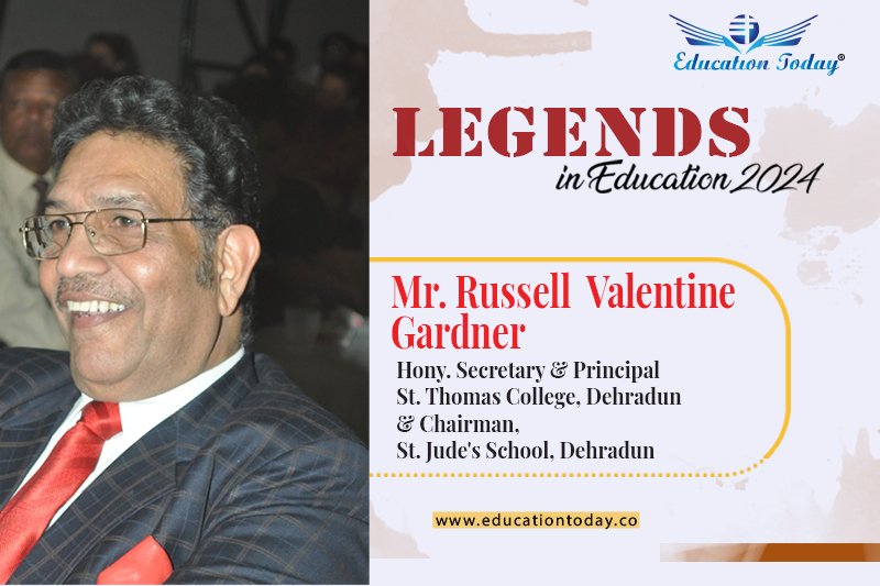 Mr. Russell Valentine Gardner, Hony. Secretary & Principal of Thomas College, Dehradun & Chairman of St. Jude's School, Dehradun | Legends in Education 2024 | 