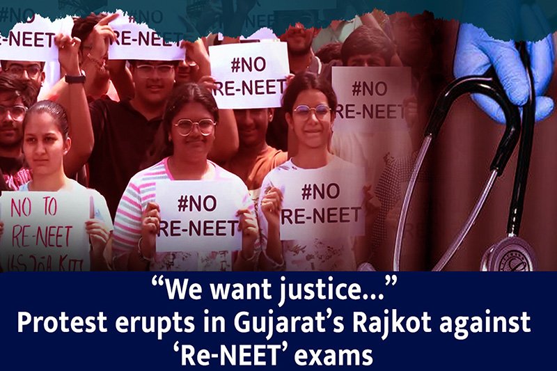 Candidates express dismay over NEET PG postponement, hold protest in Rajkot against NEET UG re-exam here’s what they said