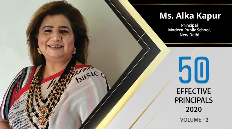 Effective Principals 2020 |Ms. Alka Kapur, Principal of Modern Public School, New Delhi