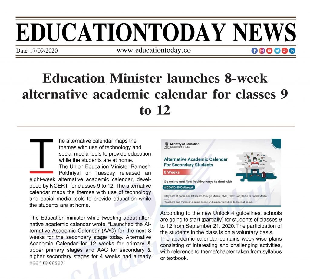 Education Minister launches 8 week alternative academic calendar for
