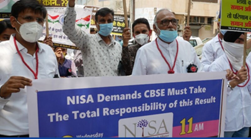 NISA protests at CBSE Headquarter demanding justice on Tabulation Policy & safety of teachers - Education News