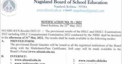 Nagaland Board NBSE To Announce HSLC, HSSLC Results 2022 Today