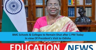 BMC Schools & Colleges to Remain Shut after 1 PM Today In view Of President’s Visit to Odisha