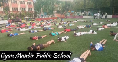 Gyan Mandir Public School, NarainaVihar, New Delhi, Celebrates 9th International Yoga Day with Enthusiasm