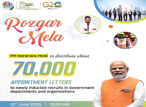 Rozgar Mela PM Modi to distribute 70,000 appointment letters to recruits today